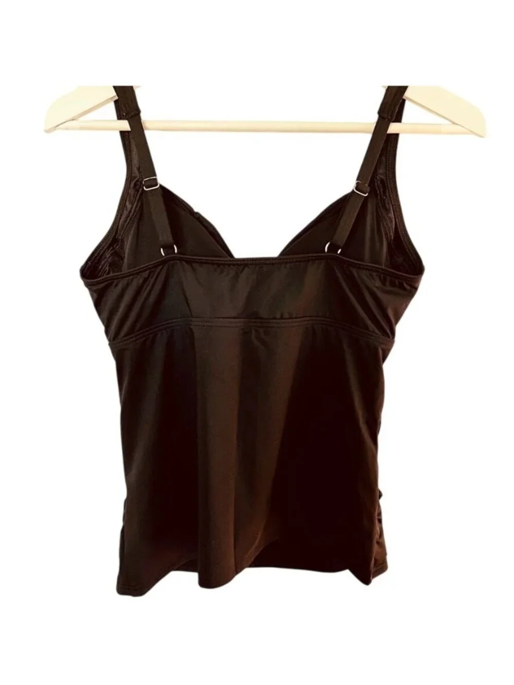 Lands End Womens Sz 8P Sweetheart Wrap Underwire Tankini Top